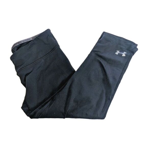 Under Armour Womens Size S Capri Leggings Black Compression Athletic Legging - Picture 3 of 7